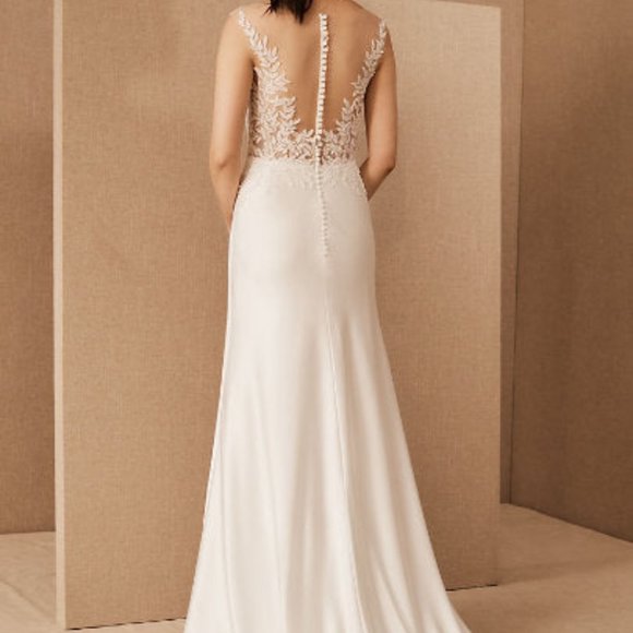 BHLDN Jenny Yoo Zola Wedding Dress, Size 6 - Picture 3 of 12